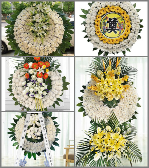 云南昆明盘龙区阿子营街道岩峰哨村花圈速递